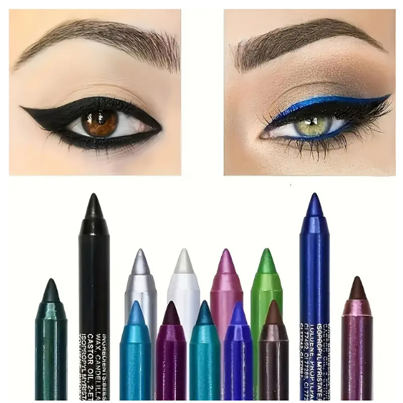 Highlighter Set Pastel - 1pcs Waterproof Eyeliner Set with Glitter