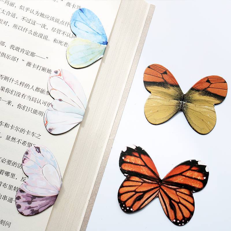 Bookmark Magnetic Clip - 4pcs/Pack Beautiful Butterfly Magnetic Bookmark Animal
