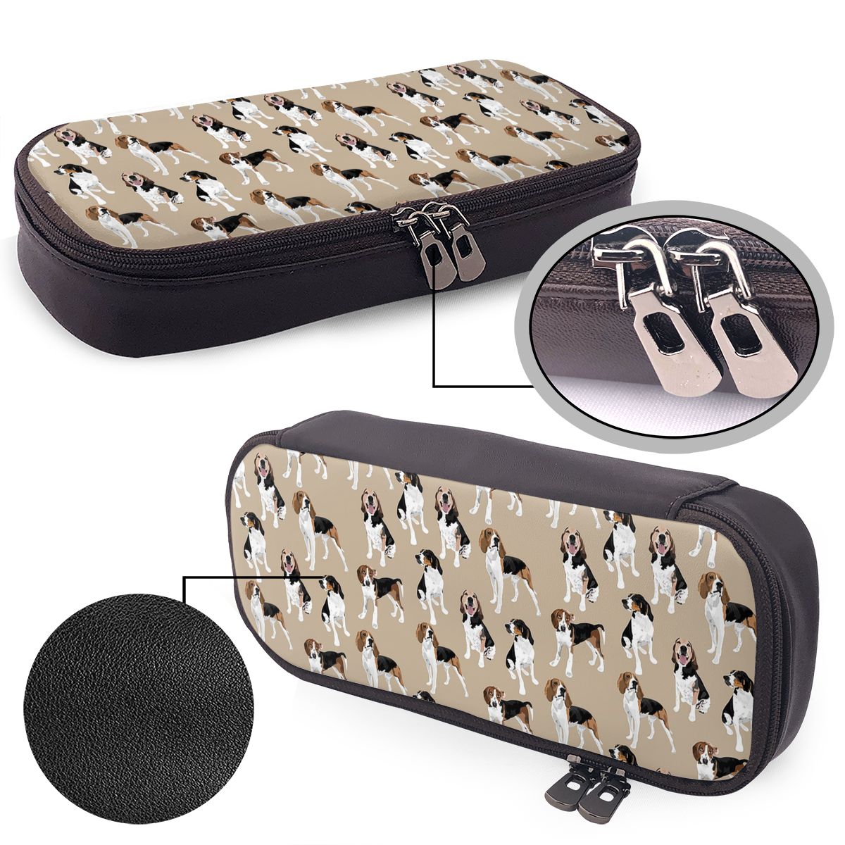 Tan Stationery & Office Supply - Treeing Walker Coonhound On Tan Leather
