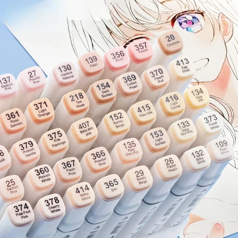 Highlighter Set Pastel - 6/12/24/30 Colors Skin Tone Dual Headed