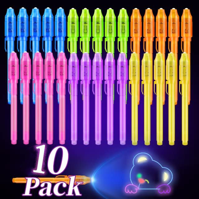 Highlighter Set Pastel - 10pcs Invisible Ink Pen Magic Pen