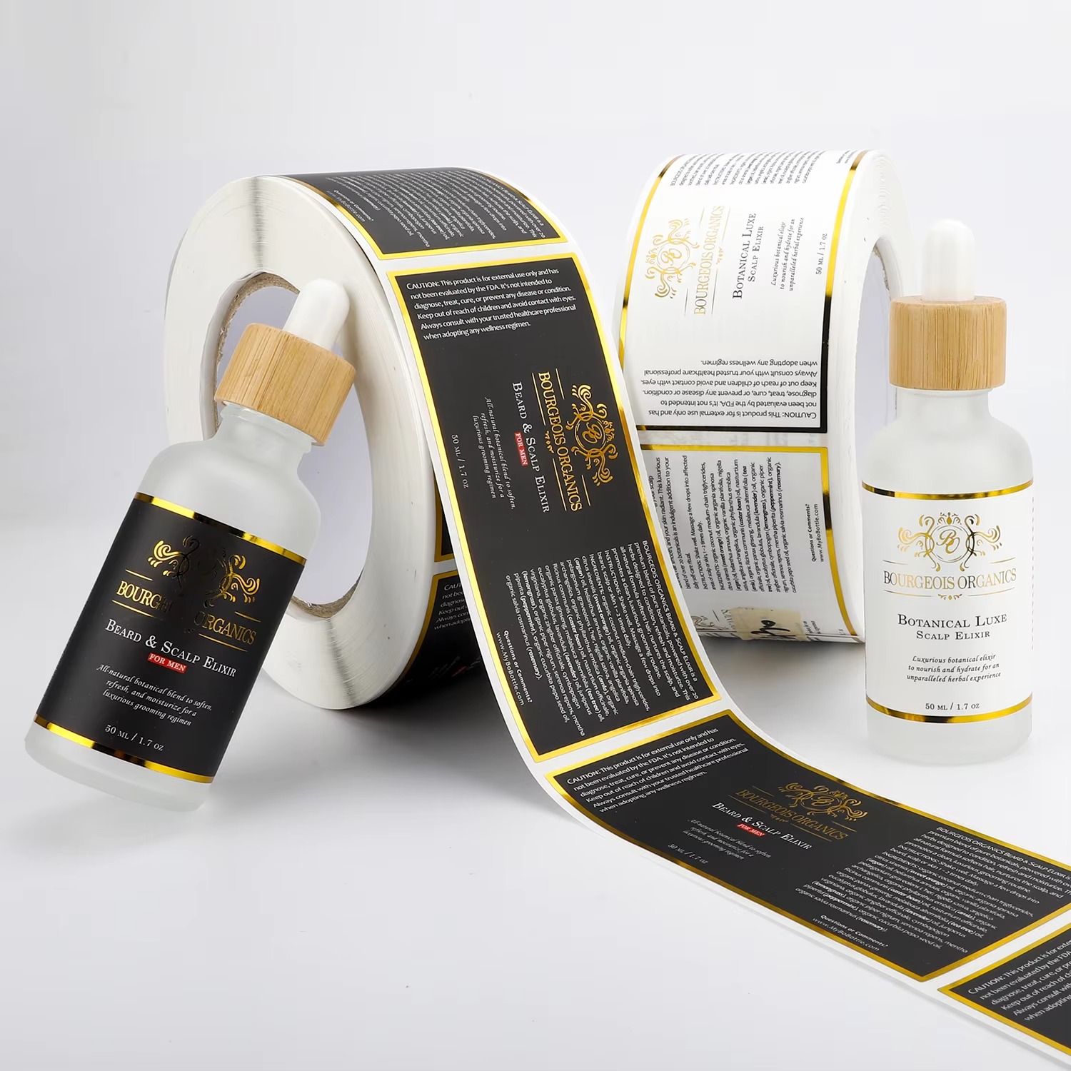 Sticker Label Roll - Custom Waterproof | White Vinyl BOPP