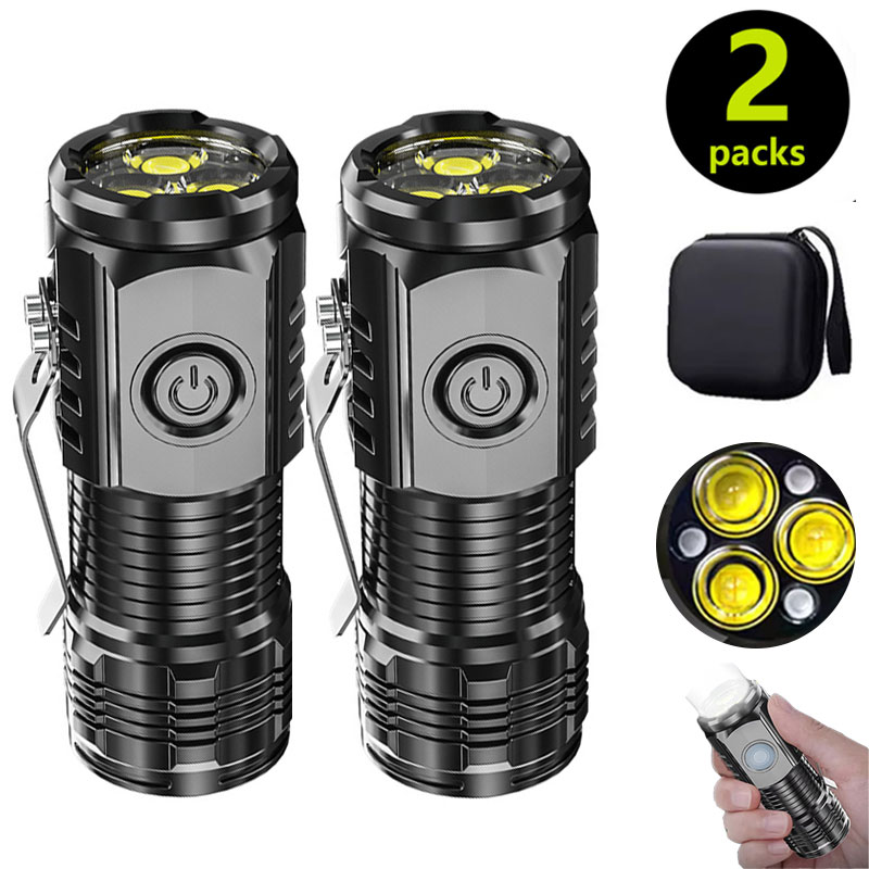 Stationery Supply - Mini 3LED Flashlight With Pen Clip，Night