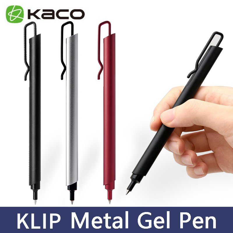 Stationery Supply Business - Kaco Metal Gel Pen 0.5MM Black