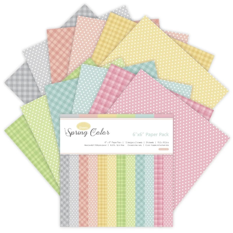 12 Sheets Spring Colors Craft  - Cardstock Paper Pack 评论和价格
