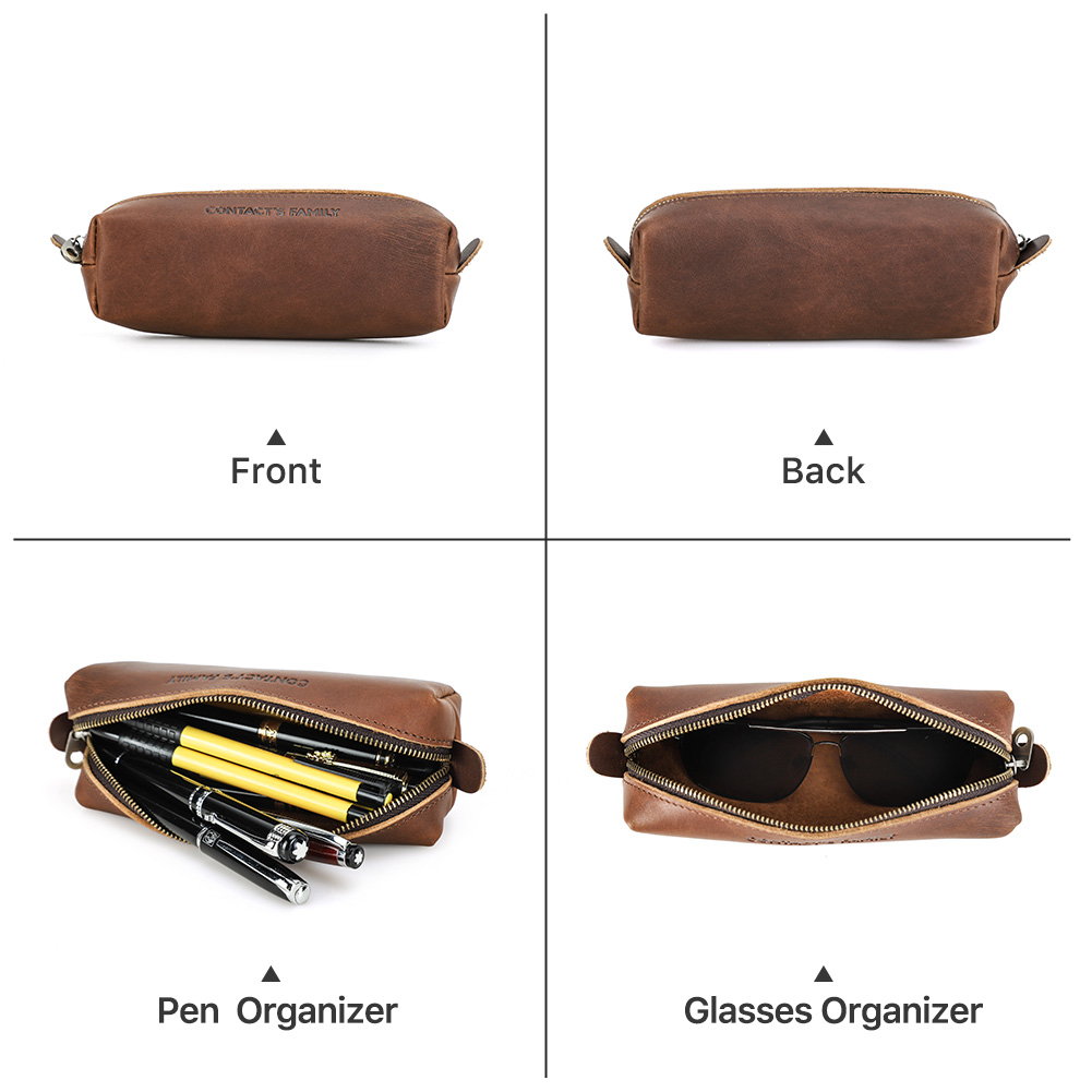 Retro Leather Pencil Case High - Stationery Supply Business 评论和价格