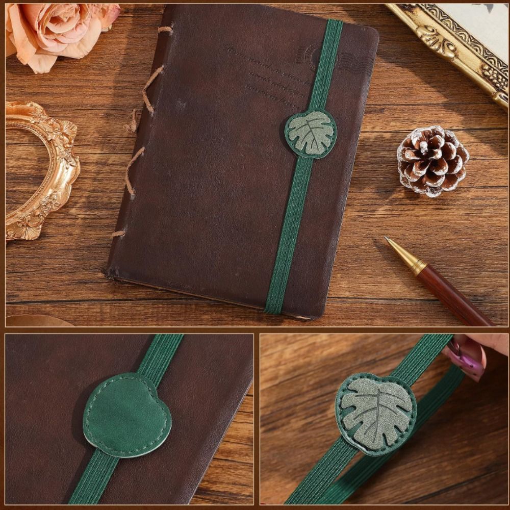 Vintage Elastic Bands Leather  - Journal Leather Hardcover 评论和价格