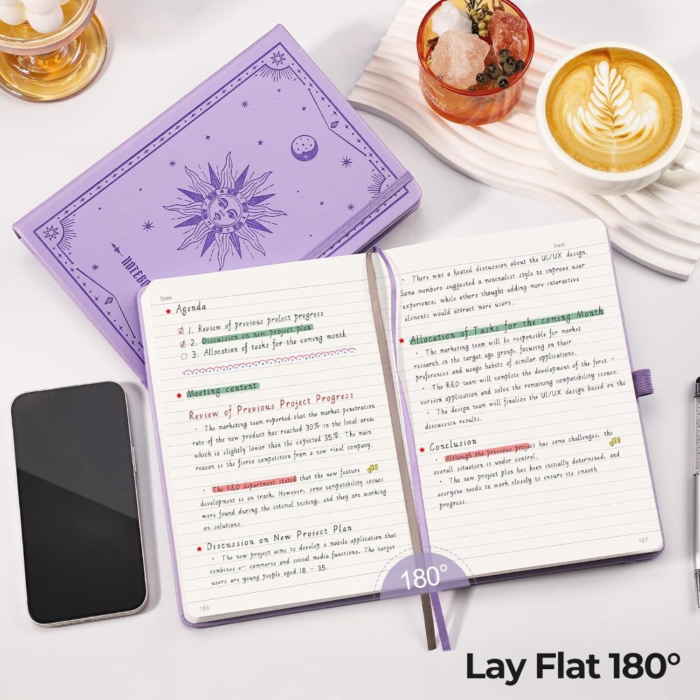 A5 Hardcover Lined Journal - 3 - Journal Leather Hardcover 评论和价格