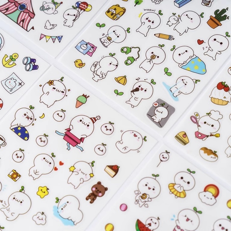6 Sheets/Pack Cartoon Cat and  - Total Stationery & Office Supply 评论和价格