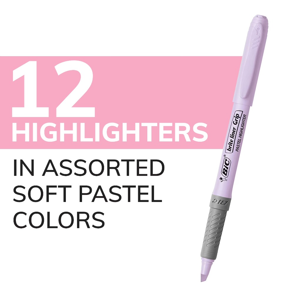 Grip Pastel Highlighters Assor - Office Stationery And Supply 评论和价格