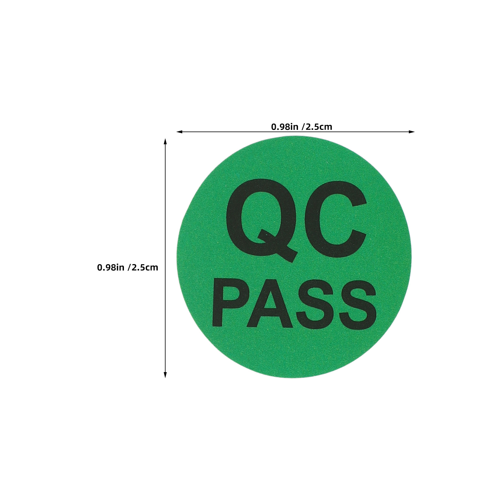 5 Roll Round Adhesive Qc Inspe - Sticker Label Roll 评论和价格