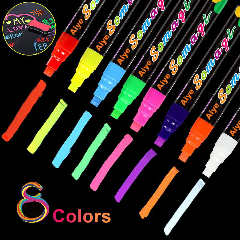 Liquid Erasable Chalk Markers  - Highlighter Set Pastel 评论和价格
