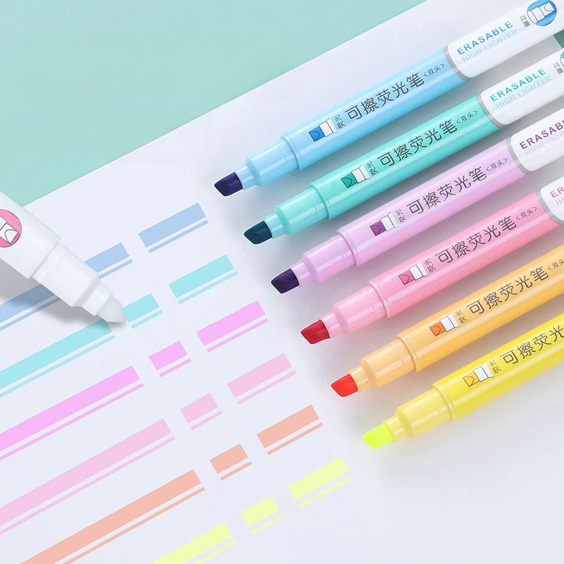 6 Colors Erasable Highlighters - Highlighter Set Pastel 评论和价格