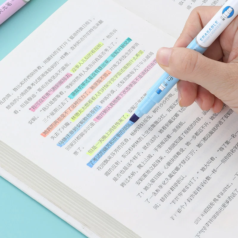6 Colors Erasable Highlighters - Highlighter Set Pastel 评论和价格