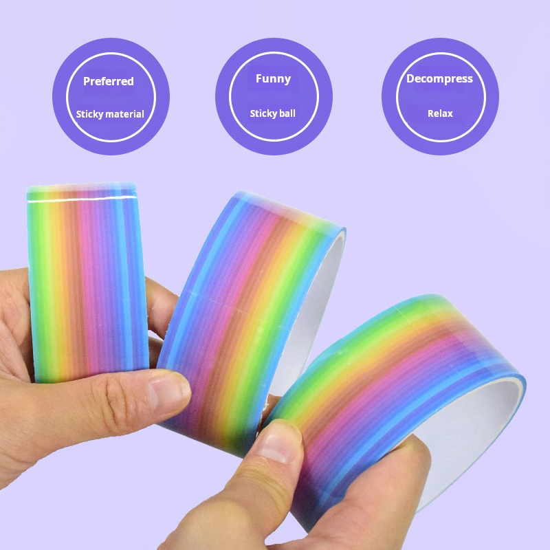 1pcs Rainbow Balls Sticky Ball - Glue Stick Pack 评论和价格