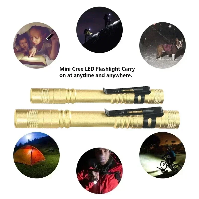 Portable Mini LED Pen Flashlig - Stationery Supply 评论和价格
