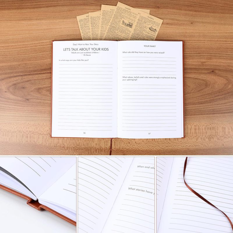 Dad I Want to Hear Your Story  - Journal Leather Hardcover 评论和价格