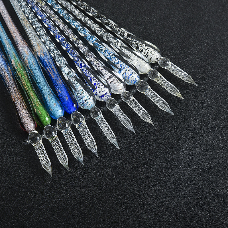 Colored Crystal Glass Dip Pen  - Fountain Pen Ink 评论和价格