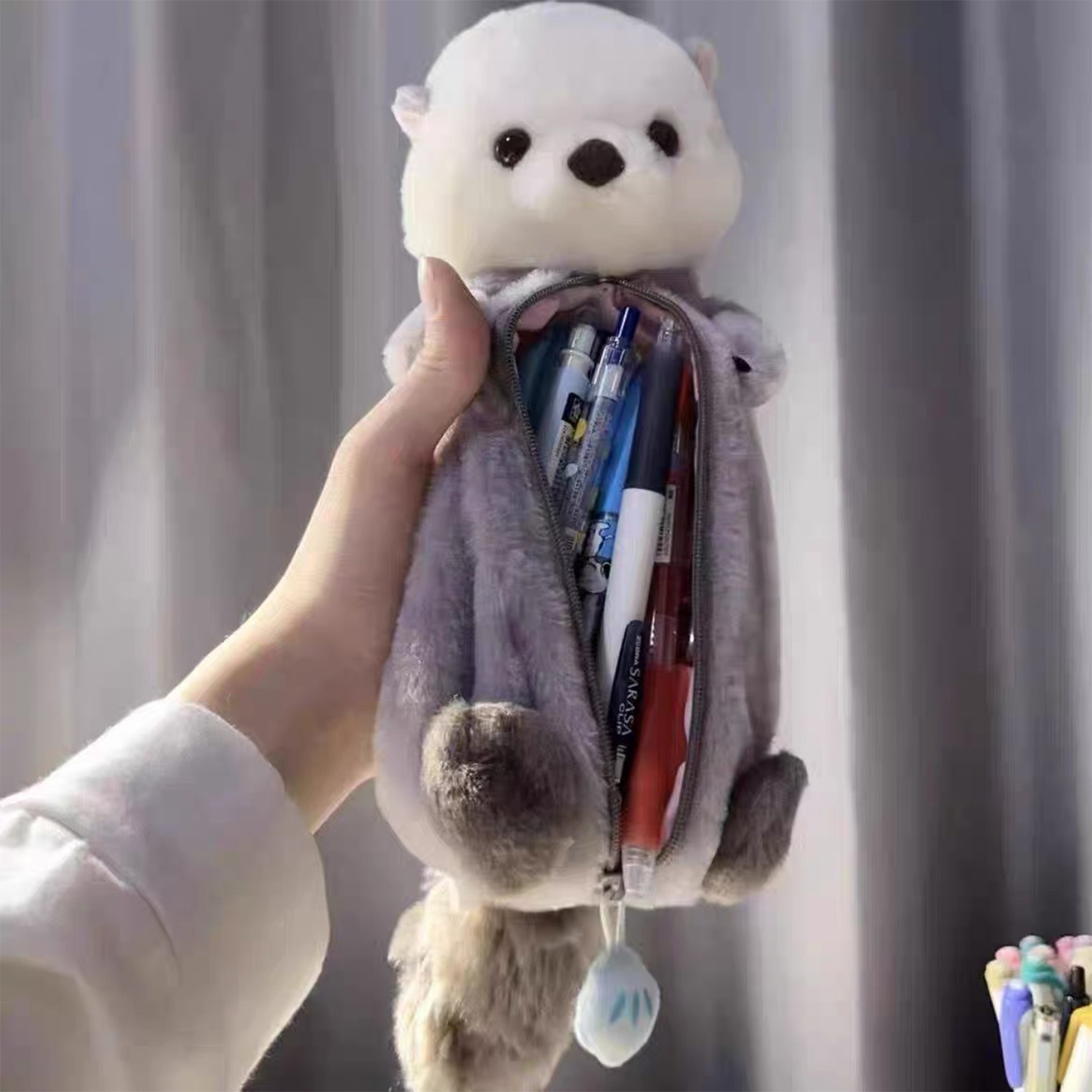 Creative Plush Toy Pencil Case - Stationery Supply 评论和价格