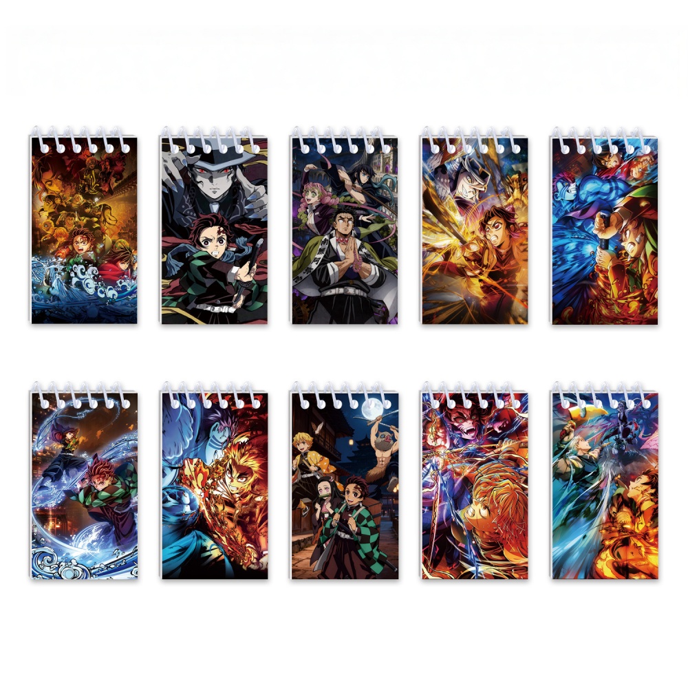 10PCS Demon Slayer Notepads. S - Office Stationery And Supply 评论和价格