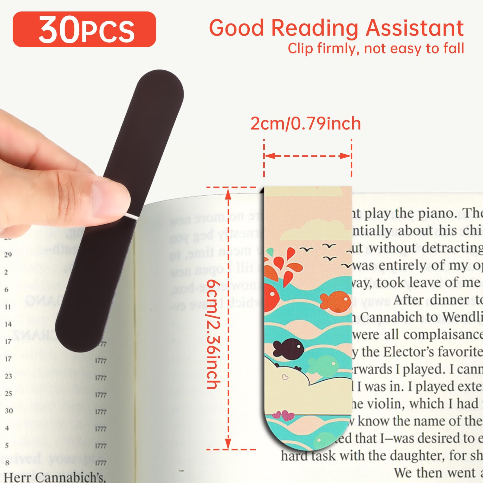 18pcs/30pcs Magnetic Bookmarks - Bookmark Magnetic Clip 评论和价格