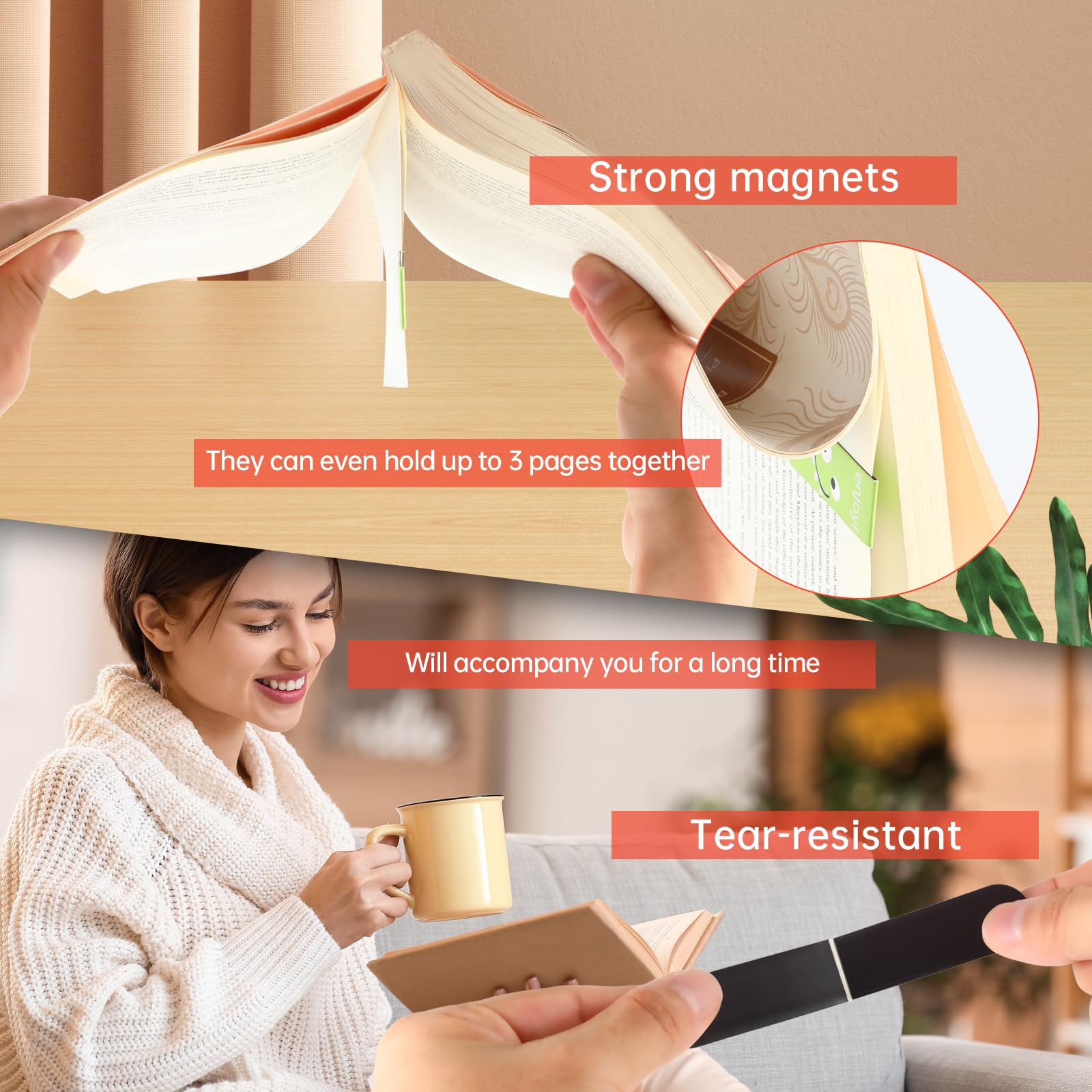 18pcs/30pcs Magnetic Bookmarks - Bookmark Magnetic Clip 评论和价格