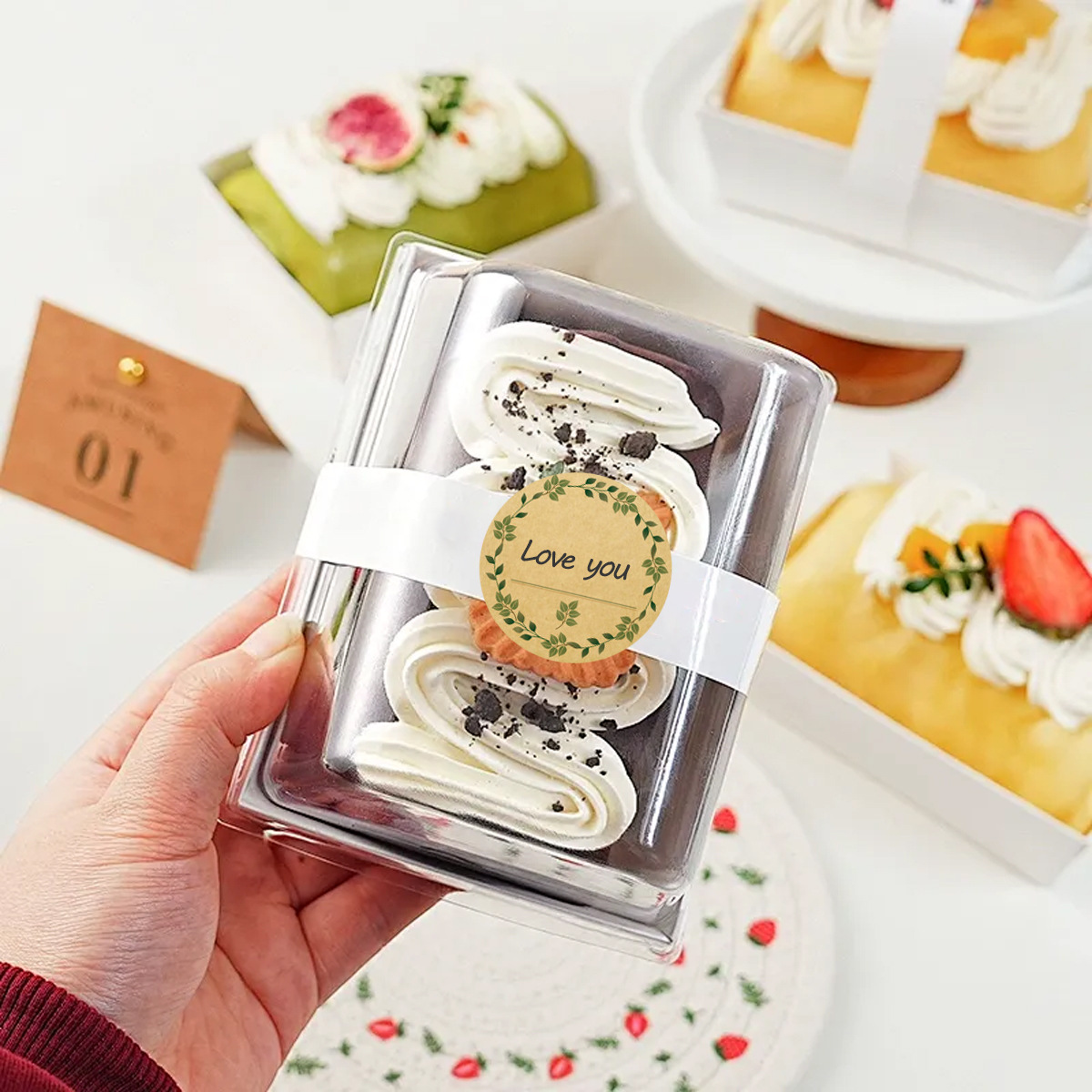 JCAC 500pcs/roll Blank Writabl - Sticker Label Roll 评论和价格