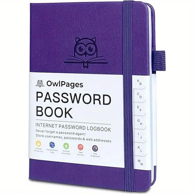Password Book with Alphabetica - Journal Leather Hardcover 评论和价格
