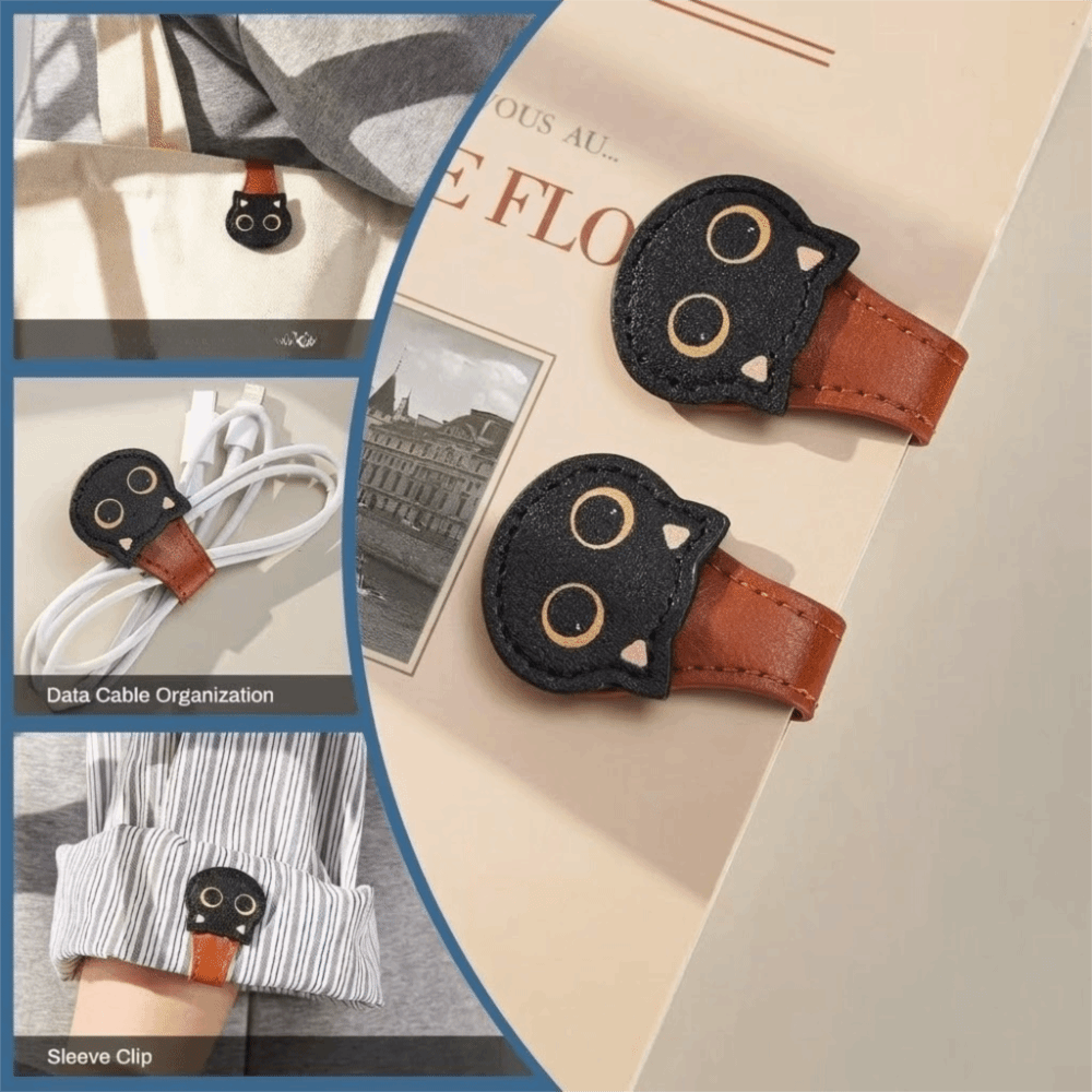 Cute PU Magnetic Page Clip Cat - Bookmark Magnetic Clip 评论和价格