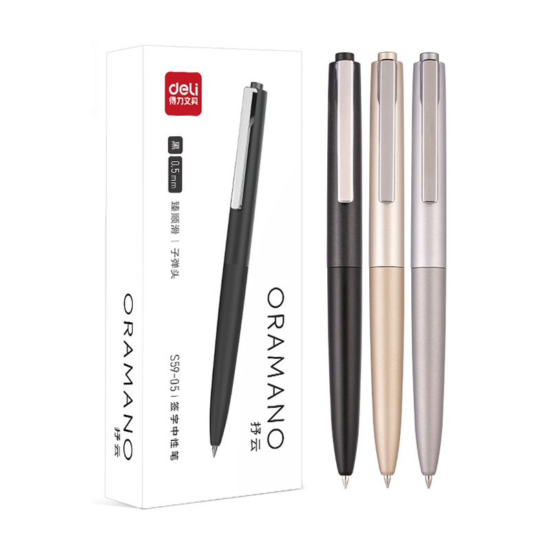 Deli 3pcs 0.5mm/0.7mm Black In - Stationery Supply Business 评论和价格