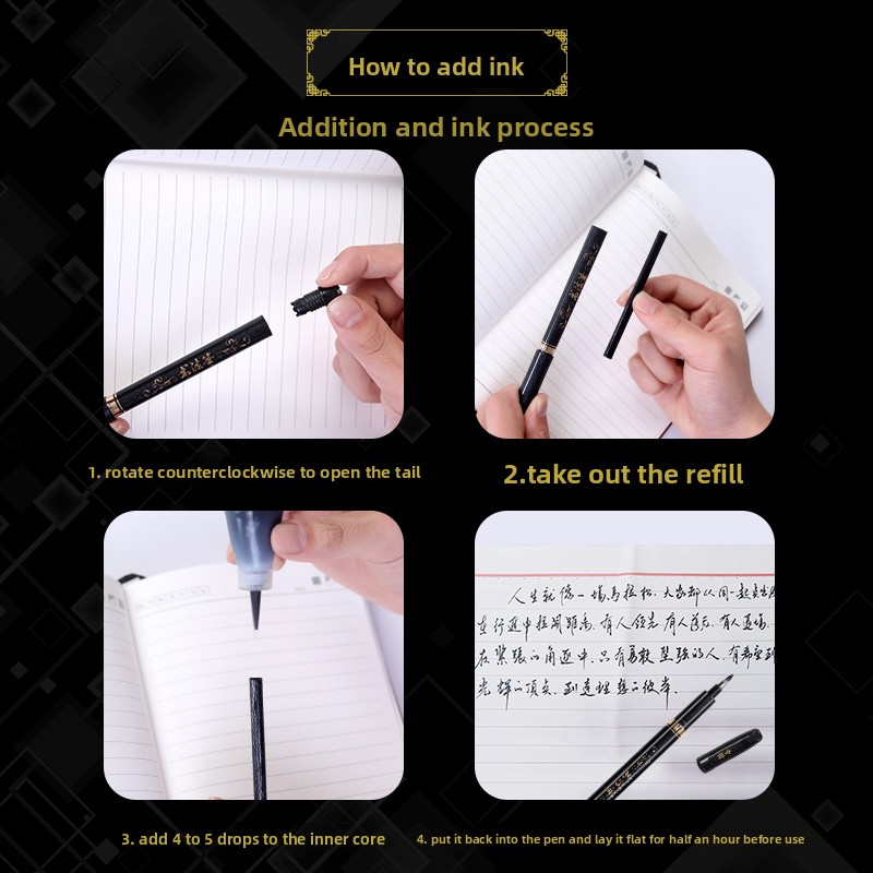 4PCS/SET Calligraphy Art Marke - Office Stationery And Supply 评论和价格