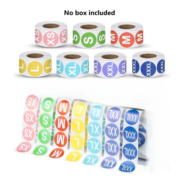 7 Roll 500Pcs Sticker Label Ho - Sticker Label Roll 评论和价格