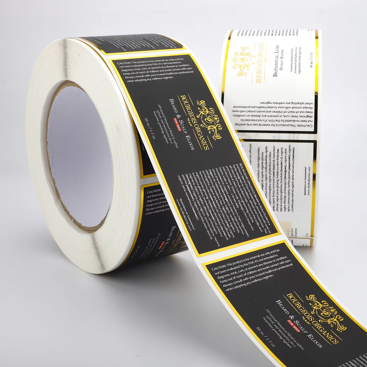Custom Waterproof | White Viny - Sticker Label Roll 评论和价格