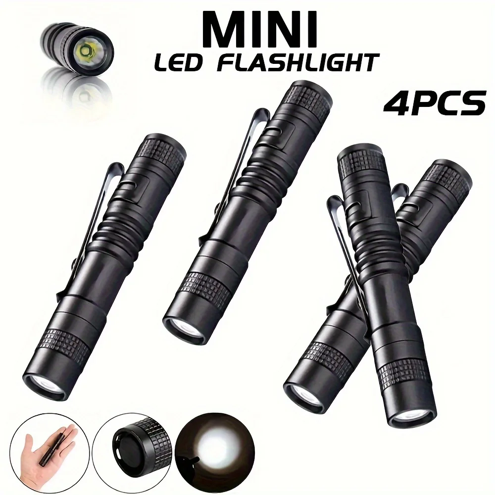 1-4PCS Mini Portable LED Pen L - Stationery Supply 评论和价格