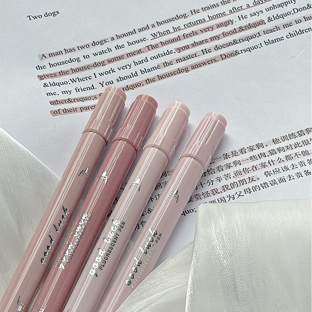 4Colors Double Head Fluorescen - Highlighter Set Pastel 评论和价格