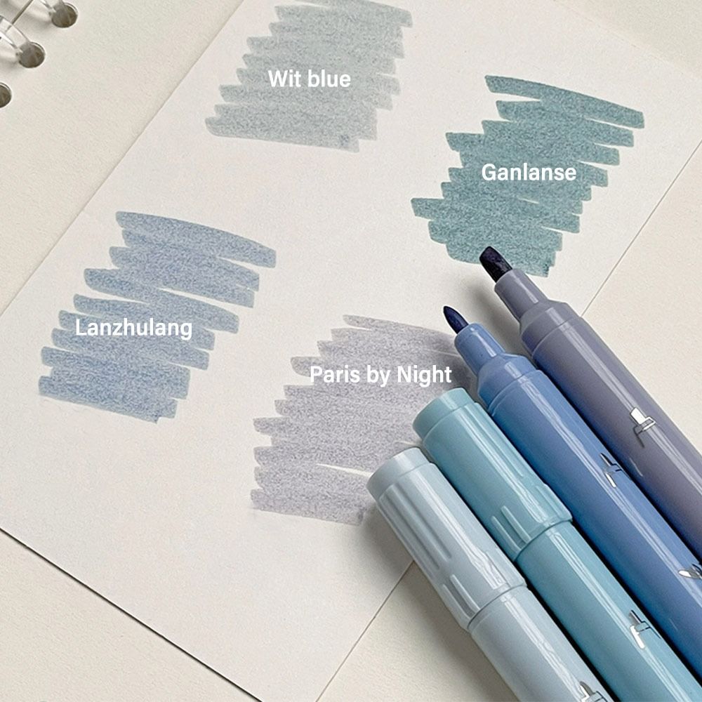 4Colors Double Head Fluorescen - Highlighter Set Pastel 评论和价格