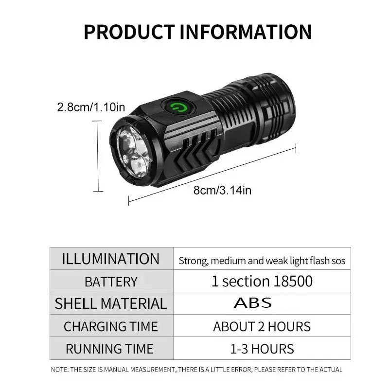 Mini 3LED Flashlight With Pen  - Stationery Supply 评论和价格