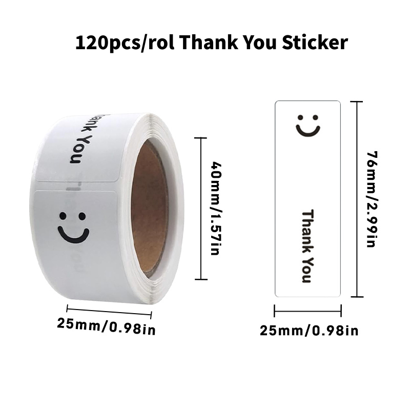 KAYSION 120Pcs/Roll Thank You  - Sticker Label Roll 评论和价格