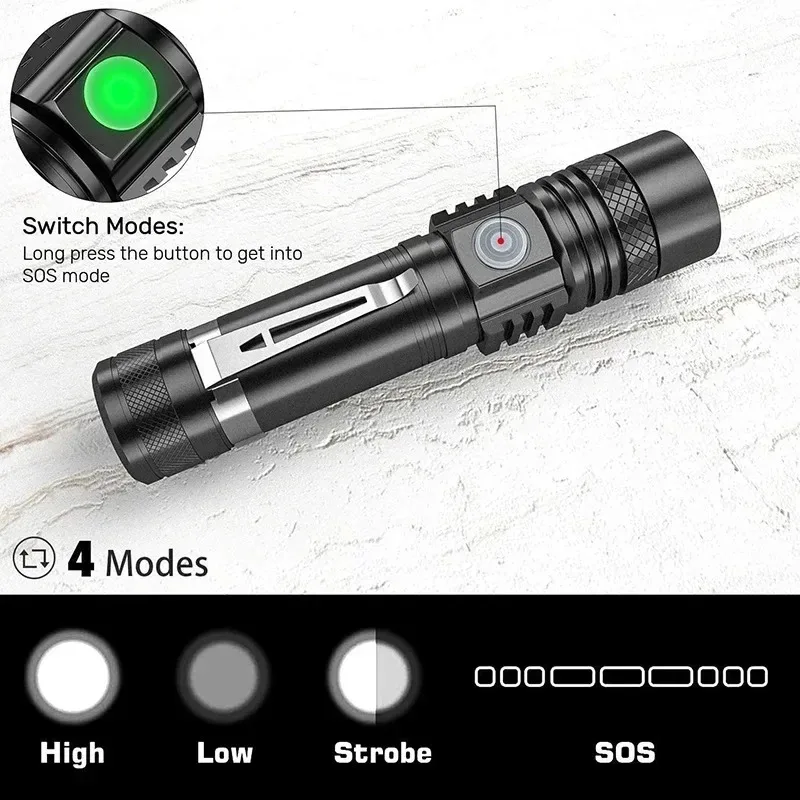 T6 LED Rechargeable Flashlight - Stationery Supply 评论和价格