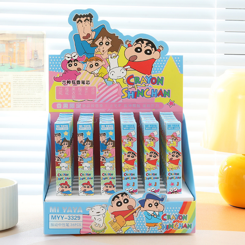 6Pcs Cartoon Crayon Shin-Chan  - Office Stationery And Supply 评论和价格