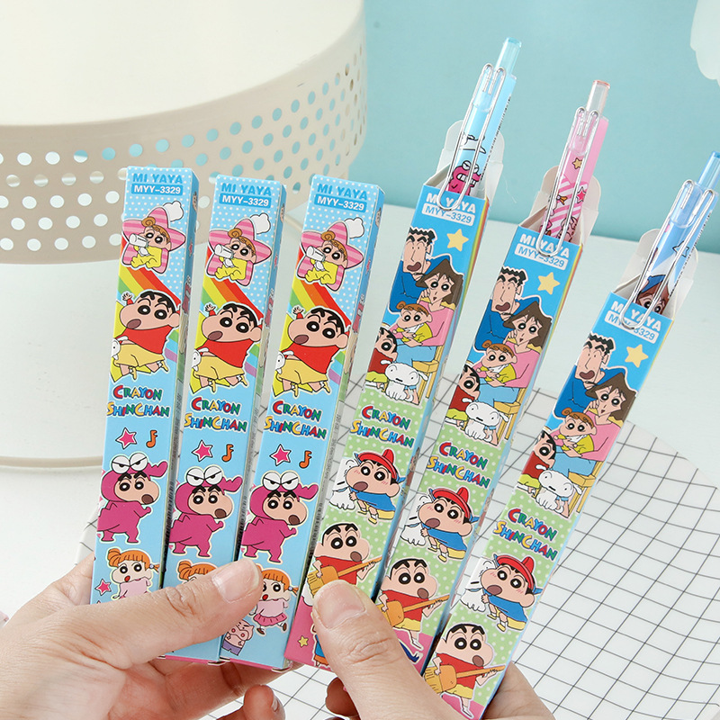6Pcs Cartoon Crayon Shin-Chan  - Office Stationery And Supply 评论和价格