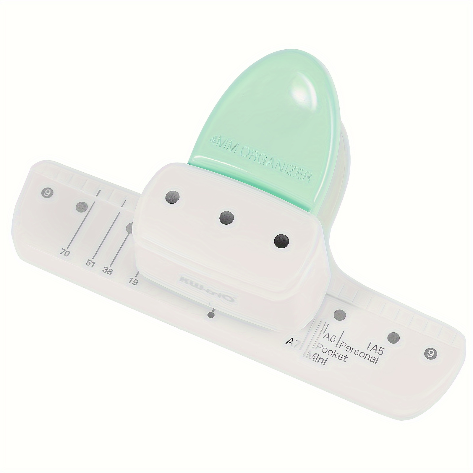 1pc Green 3-Hole Paper Punch,  - Paper Punch 3 Hole 评论和价格