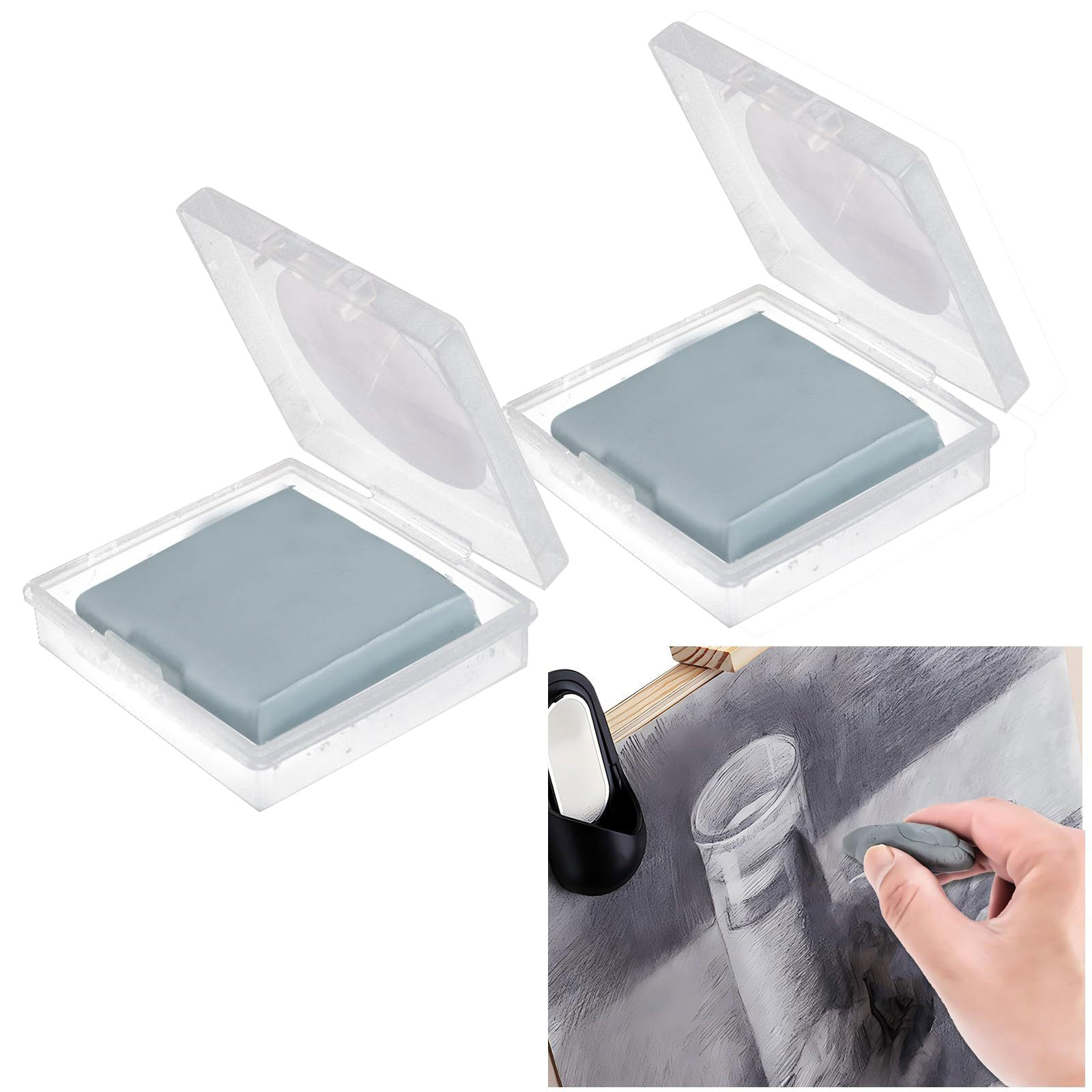 2pcs Kneaded Eraser for Artist - Rubber Eraser Kneaded 评论和价格