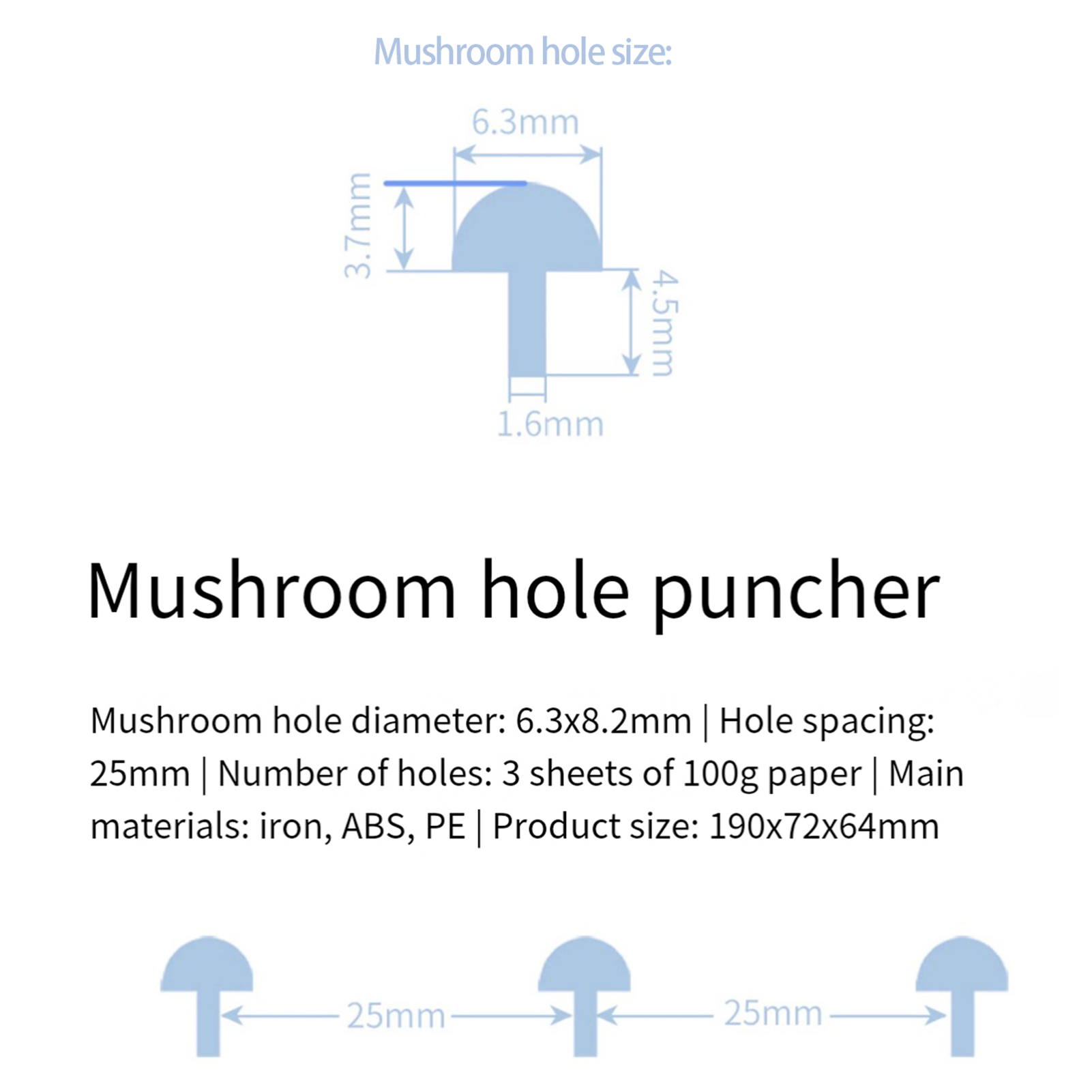 KW-triO Handheld DIY Mushroom  - Paper Punch 3 Hole 评论和价格