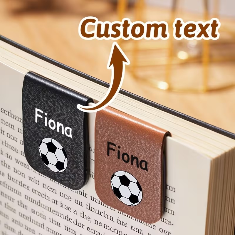 Custom Personalized Faux Leath - Bookmark Magnetic Clip 评论和价格