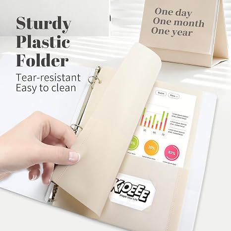 7 Pack Plastic Folders with Po - Paper Punch 3 Hole 评论和价格