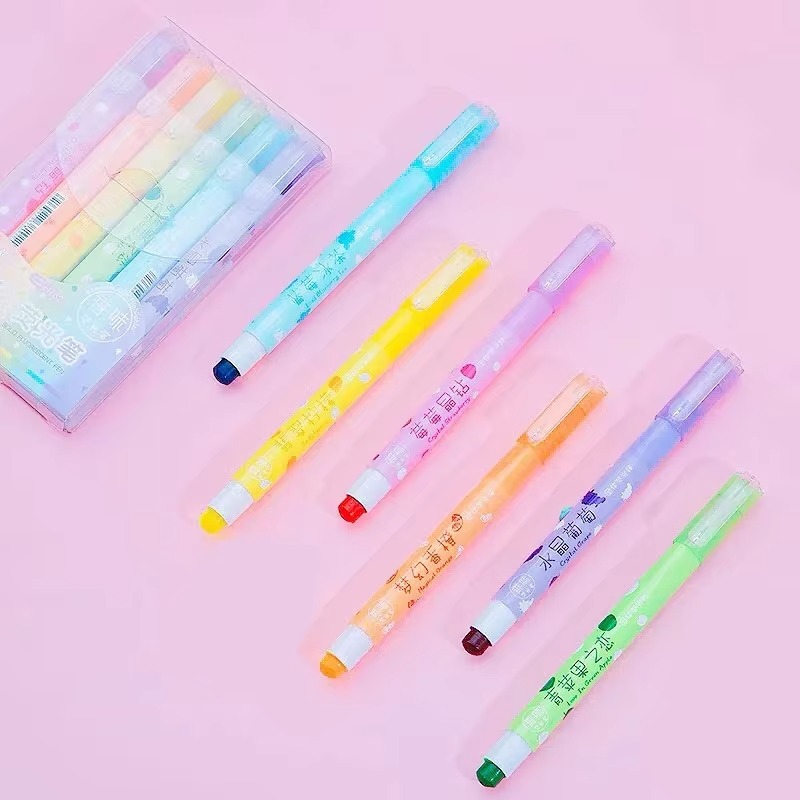 6 Colors/set Pastel Gel Highli - Highlighter Set Pastel 评论和价格